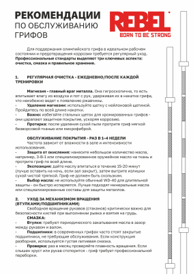 Гриф Хэтфилда для приседаний REBEL
